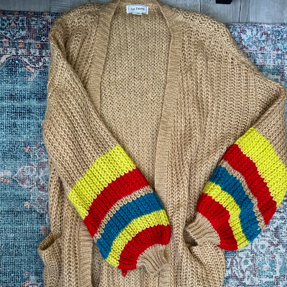 Balloon Sleeve Cardigan